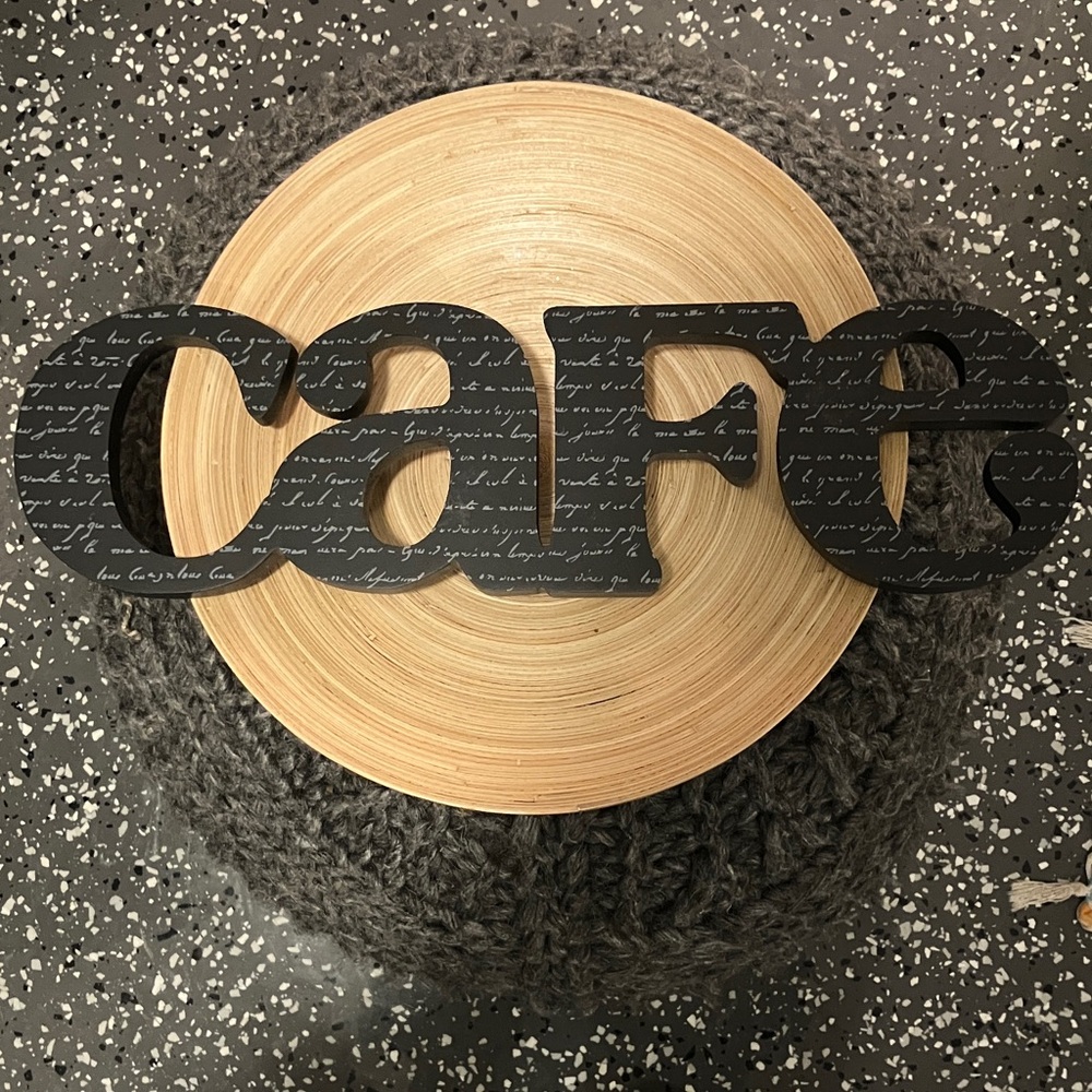 Black 'Cafe' Wall Decor Sign